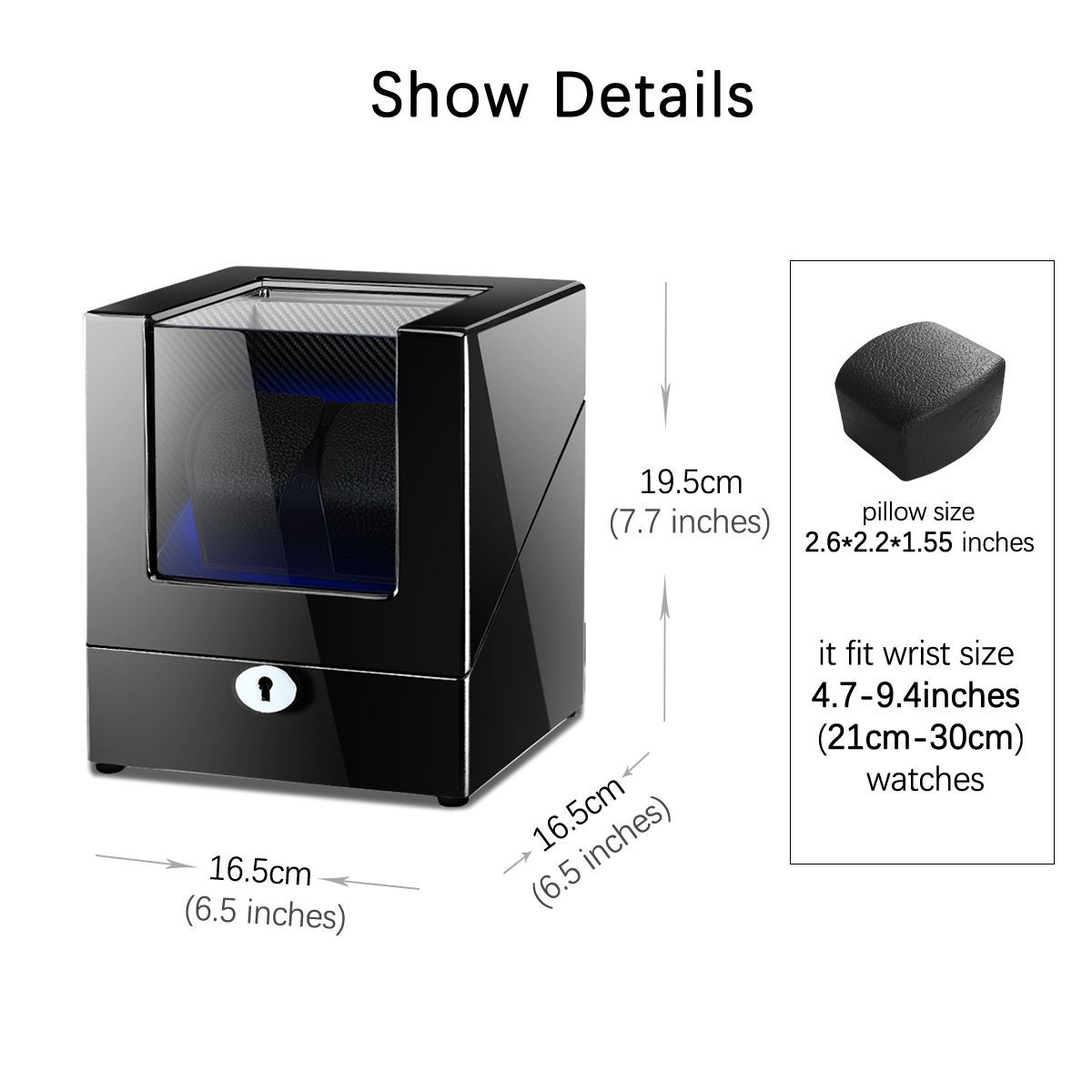 Watch Winder 8116-Black - Image 5