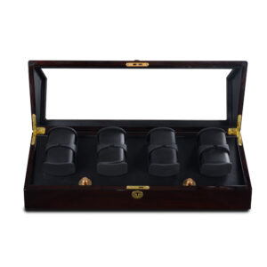 Watch Winder 8119-Wood Grain Black