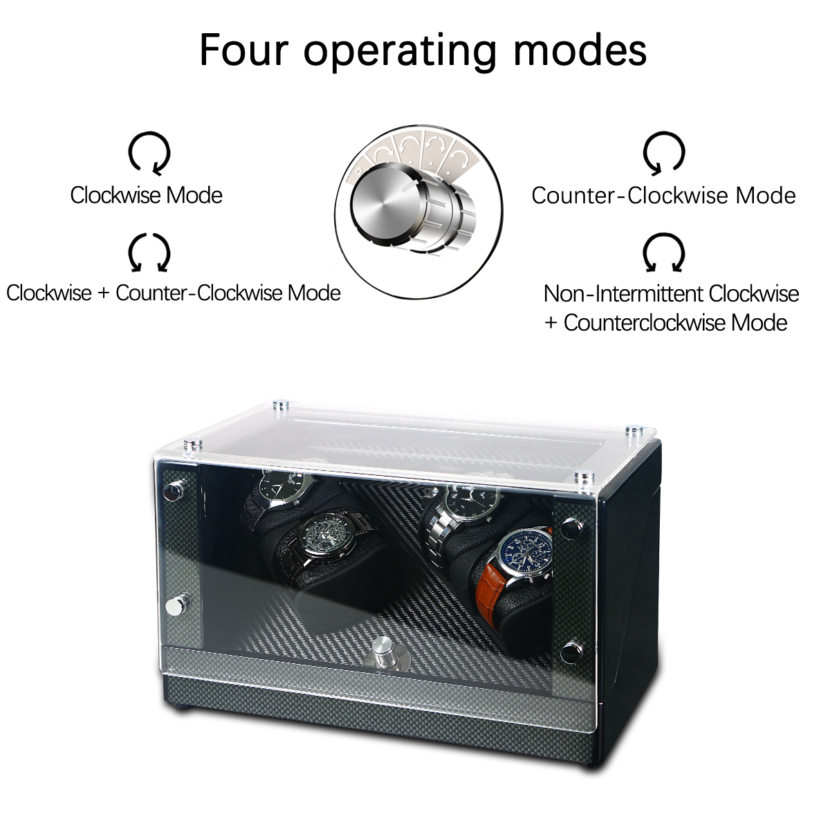 Watch Winder 8183-Black - Image 3