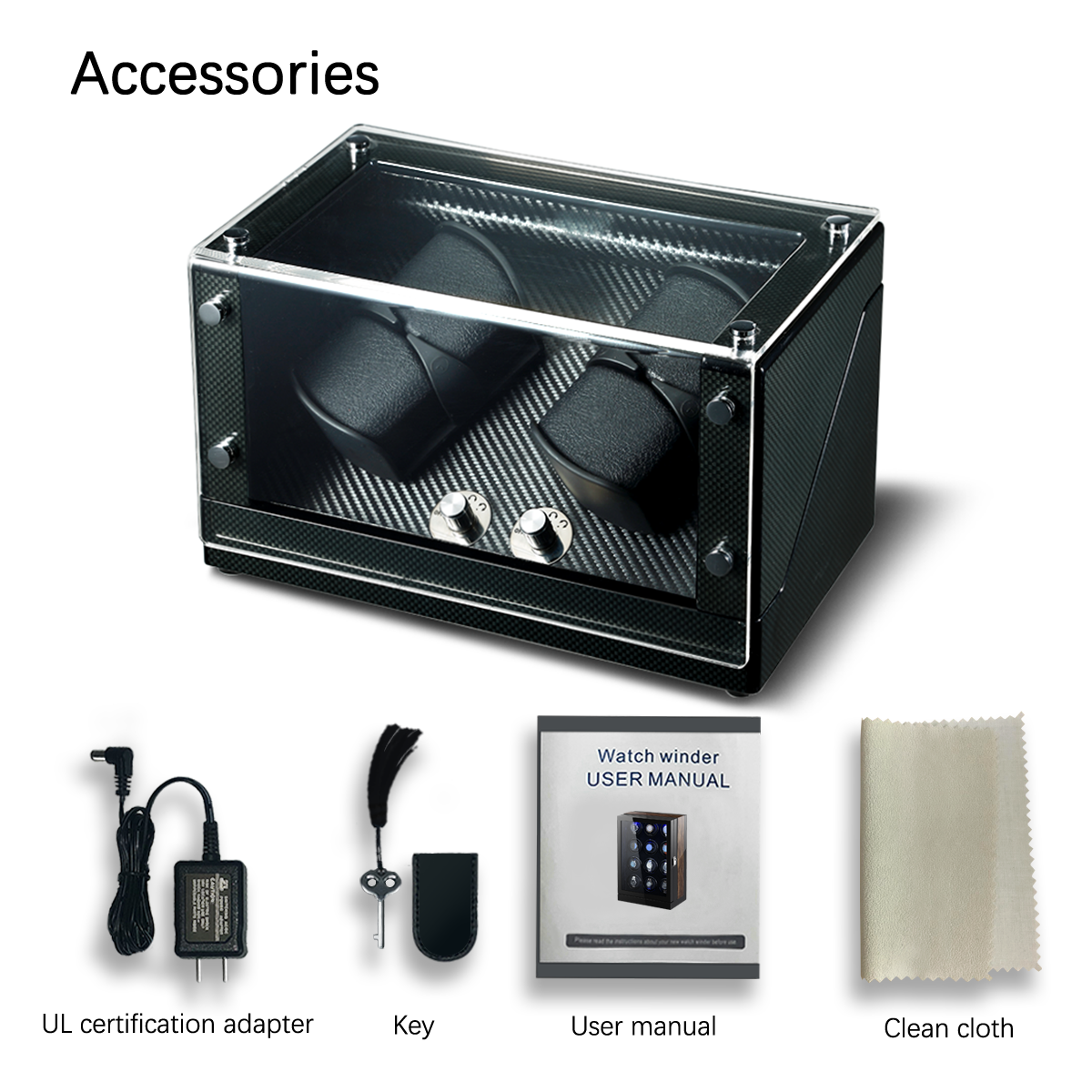 Watch Winder 8183-Black - Image 6