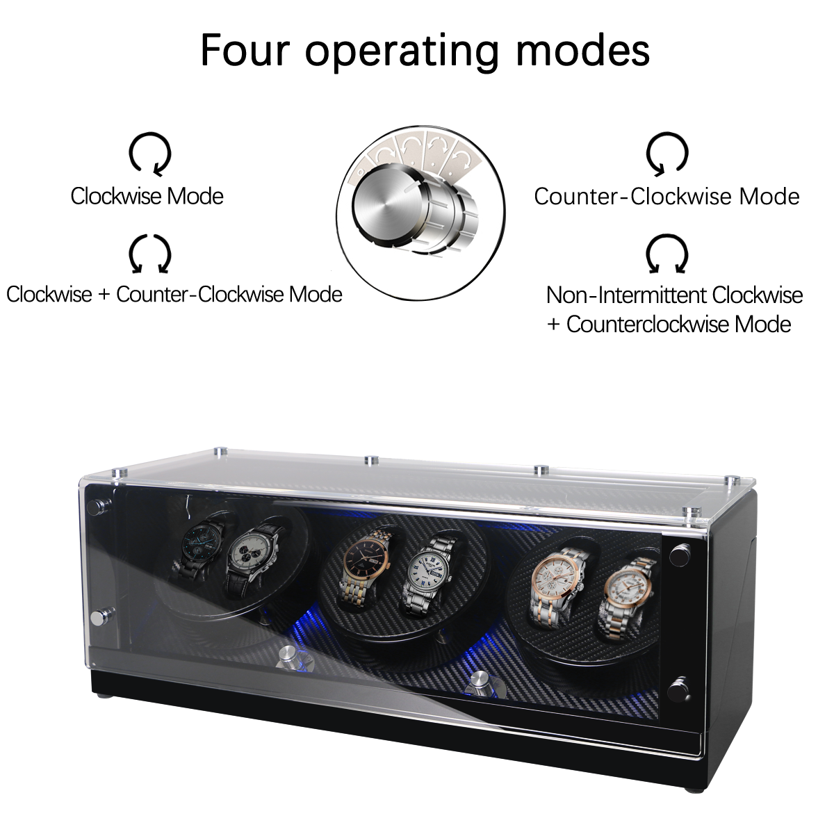 Watch Winder 8184-Black - Image 4