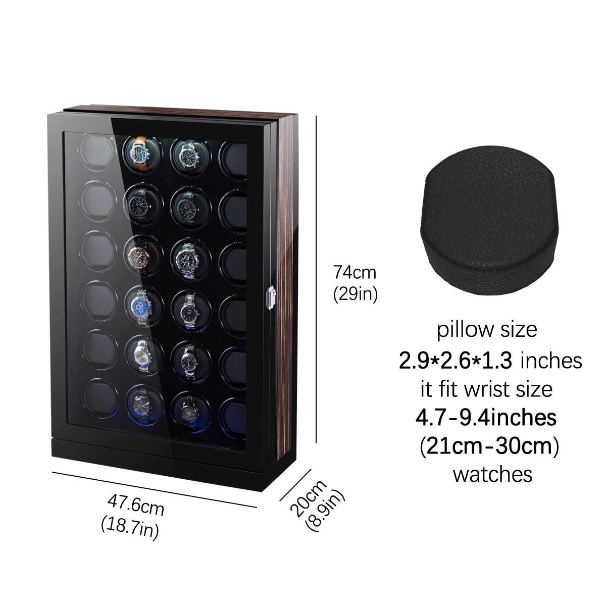 Watch Winder 8206-Black - Image 6