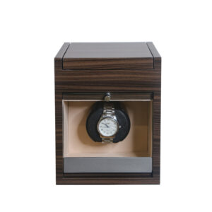 Premium Wood Grain Watch Winder - Silent & Efficient Automatic Watch Storage 8311