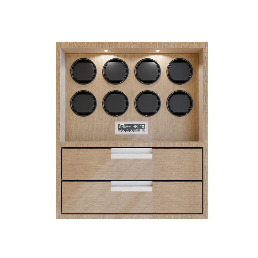 Embedded safe watch winder 