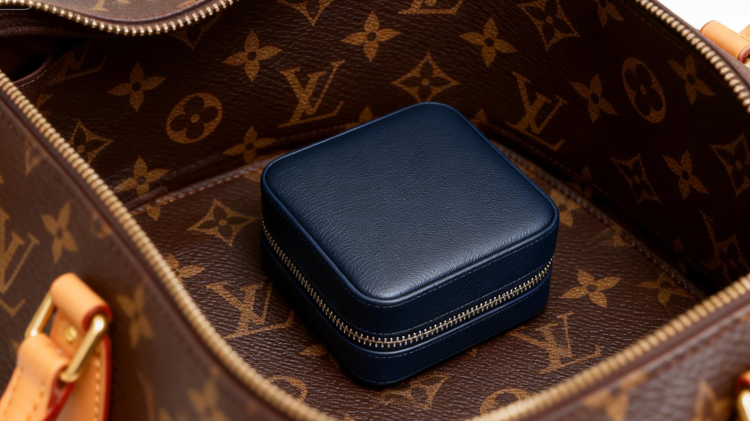 Multifunctional exquisite zipper jewelry box Twing JR003 - Image 3