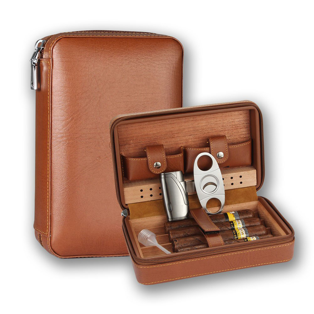 Portable travel cigar| Constant humidity and shockproof design| Travel Humidor| Twing-pak Travel Humidors 007