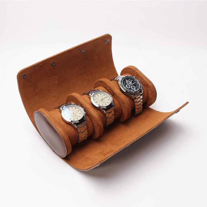 PU Watch Roll Portable Storage Box II - Perfect for Watch Lovers On-the-Move Watch Rolls WR-003 - Image 2