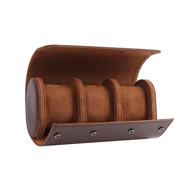 PU Watch Roll Portable Storage Box II - Perfect for Watch Lovers On-the-Move Watch Rolls WR-003 - Image 4