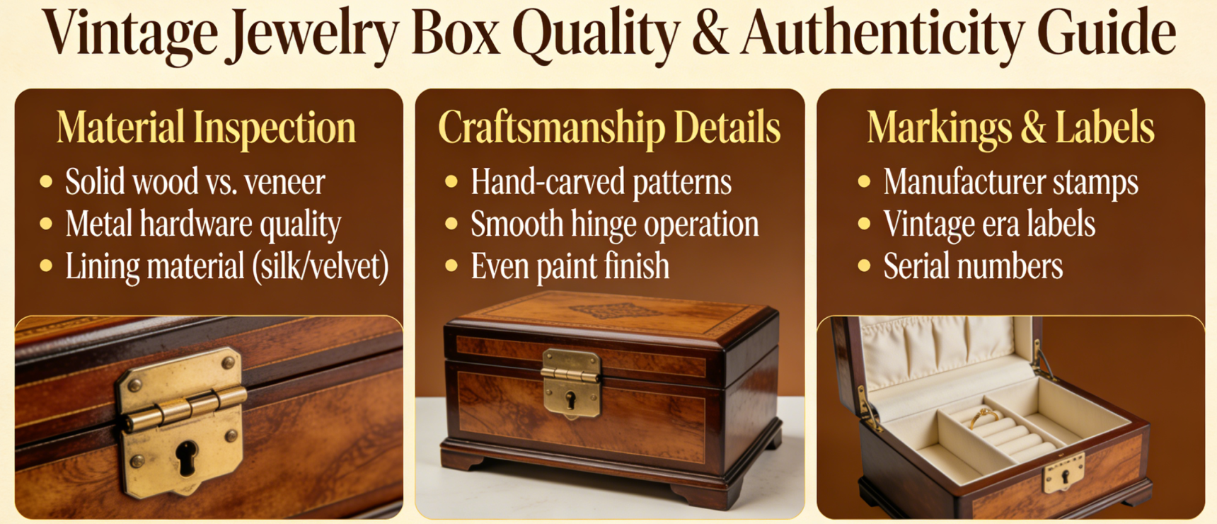 Antique and Vintage Jewelry Boxes Guide for Collectors and Buyers插图1 Antique and Vintage Jewelry Boxes Guide for Collectors and Buyers插图1