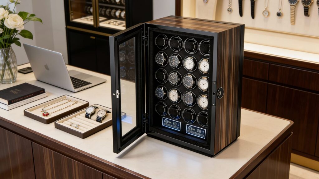 Collector’s Choice 20 Smart Watch Winder – Anti-Magnetic and Moisture-Resistant, Supports Complex Function Watches插图9