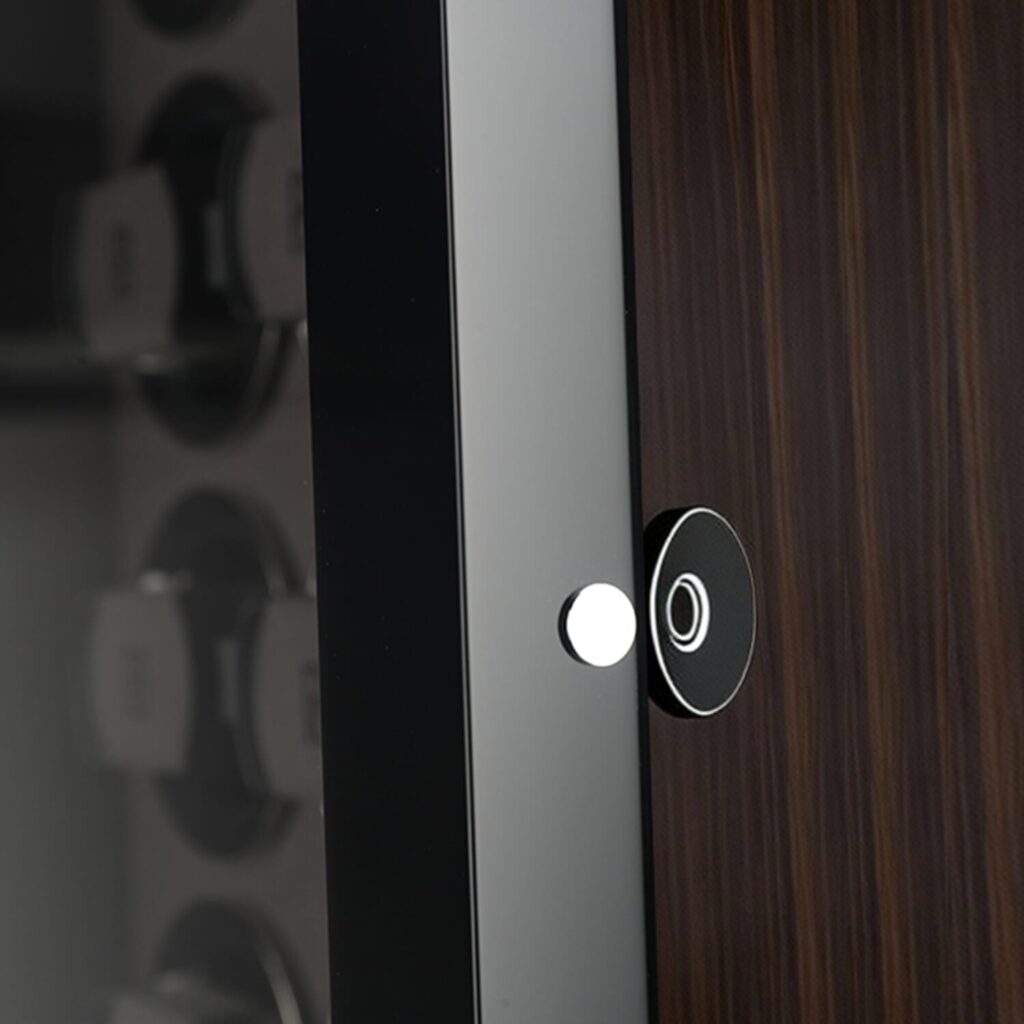 Twing-pak Automatic 16 Watch Winder Box Display Fingerprint Unlock LCD RGB Light插图5