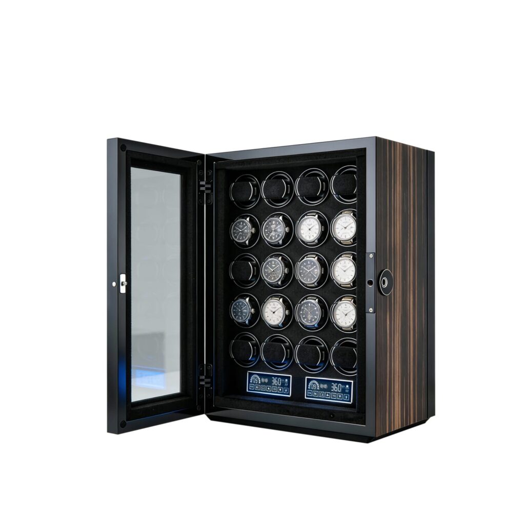Collector’s Choice 20 Smart Watch Winder – Anti-Magnetic and Moisture-Resistant, Supports Complex Function Watches插图