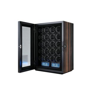 Collector's Choice 20 Smart Watch Winder - Anti-Magnetic and Moisture-Resistant, Supports Complex Function Watches
