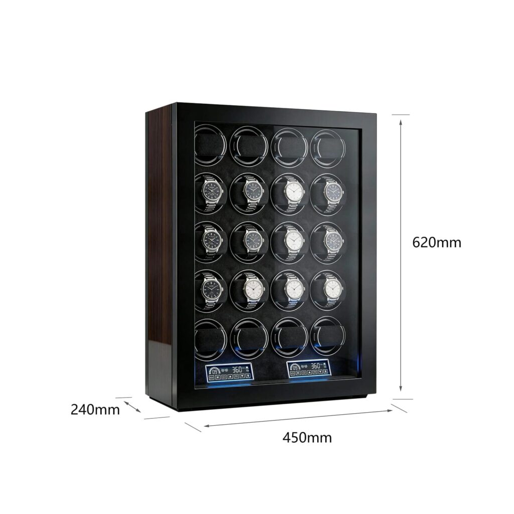 Collector’s Choice 20 Smart Watch Winder – Anti-Magnetic and Moisture-Resistant, Supports Complex Function Watches插图4