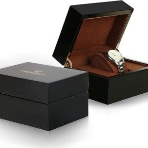 TEEMING Single Watch Box | Luxury Storage for Your Precious Timepiece WB-3082