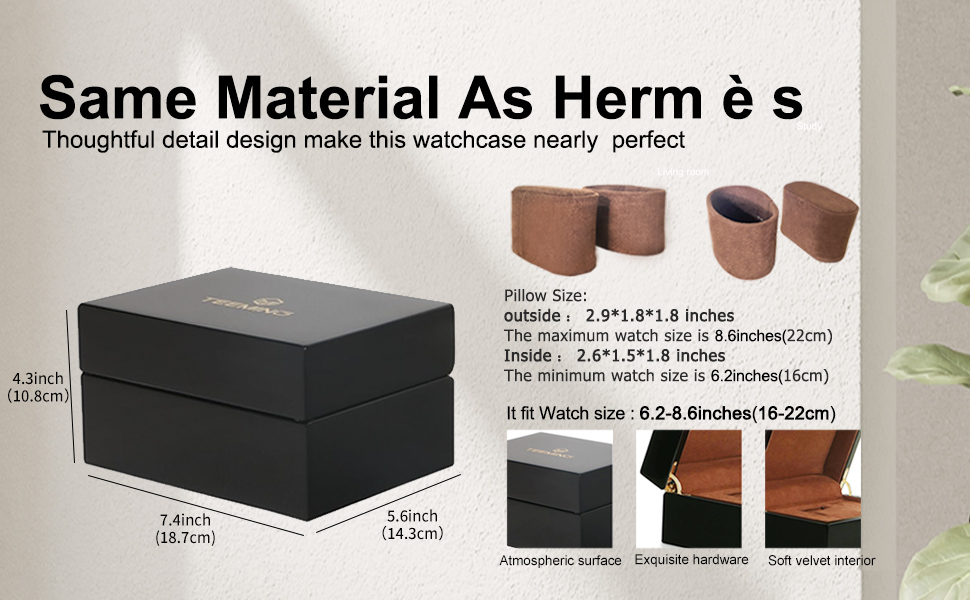 TEEMING Single Watch Box | Luxury Storage for Your Precious Timepiece WB-3082插图4