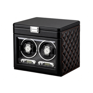 Luxury Automatic Single Watch Winder - Ultra Quiet Motor, Premium Leather Case, Multi-Speed Settings, Elegant Watch Storage Box for Mech anical Watches 9302