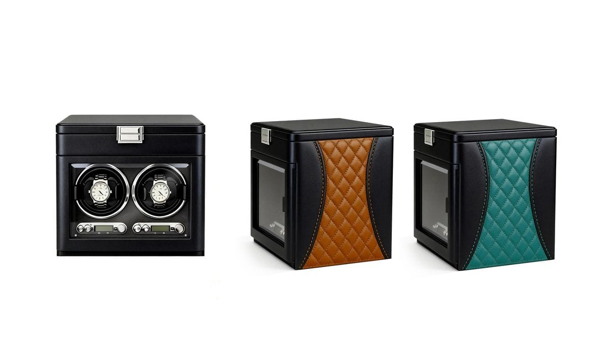 Luxury Automatic Single Watch Winder – Ultra Quiet Motor, Premium Leather Case, Multi-Speed Settings, Elegant Watch Storage Box for Mech anical Watches 9302插图4