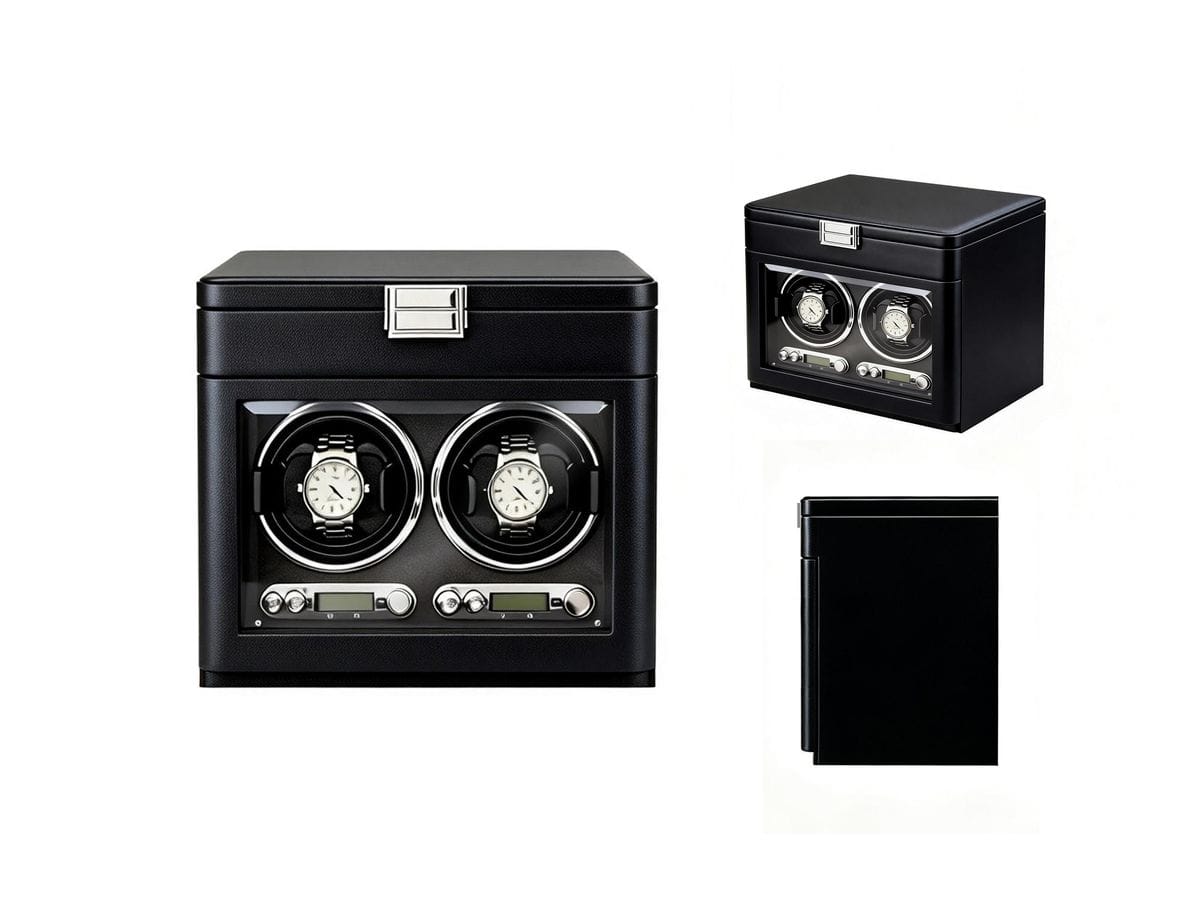 Luxury Automatic Single Watch Winder – Ultra Quiet Motor, Premium Leather Case, Multi-Speed Settings, Elegant Watch Storage Box for Mech anical Watches 9302插图5