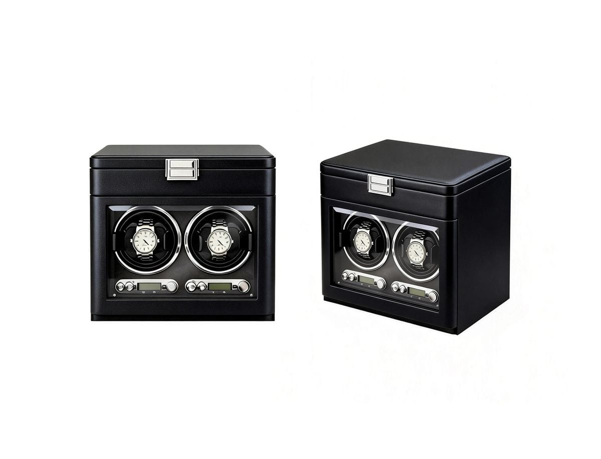 Luxury Automatic Single Watch Winder – Ultra Quiet Motor, Premium Leather Case, Multi-Speed Settings, Elegant Watch Storage Box for Mech anical Watches 9302插图6