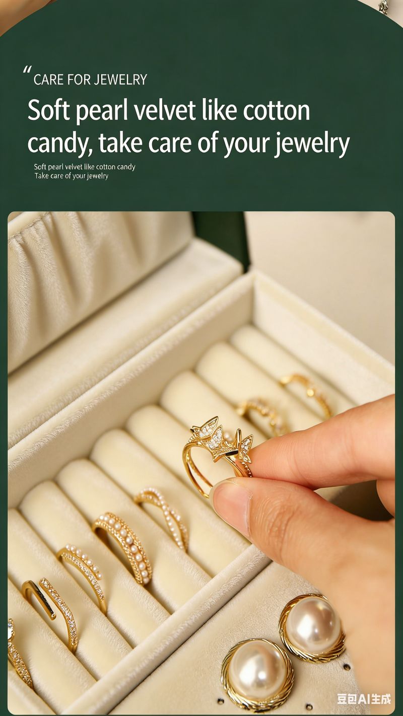 High-end exquisite jewelry storage box for earrings, ear studs, necklaces,3-layer jewelry storage box, gold accessories, large capacity jewelry case插图1