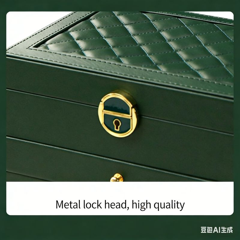 High-end exquisite jewelry storage box for earrings, ear studs, necklaces,3-layer jewelry storage box, gold accessories, large capacity jewelry case插图6 High-end exquisite jewelry storage box for earrings, ear studs, necklaces,3-layer jewelry storage box, gold accessories, large capacity jewelry case插图6