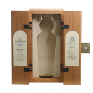 WhistlePig 25 Years Solid Wood Double Door Wine Box | Seal Time with Oak Charm WE-1213