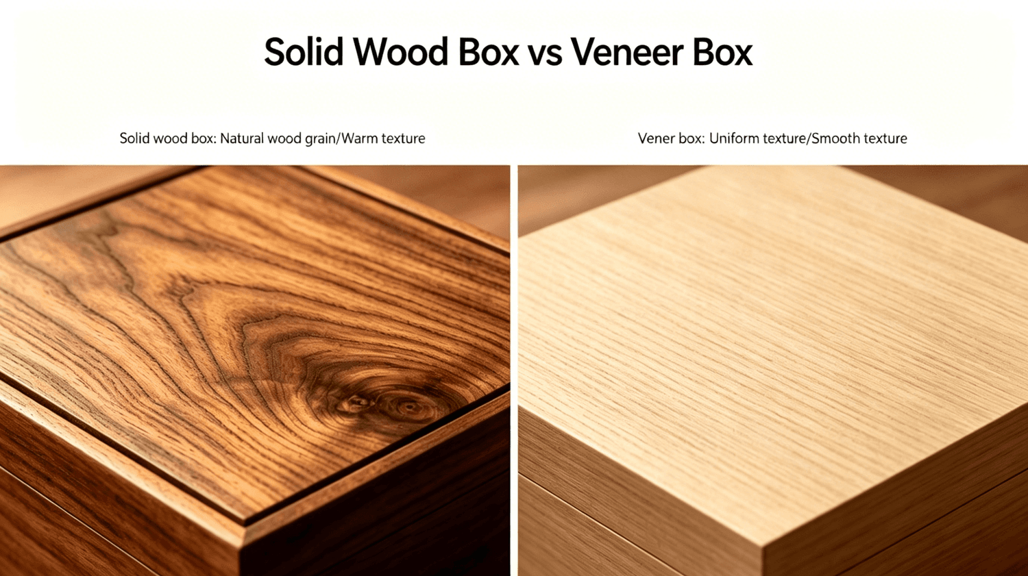 Solid Wood Box vs Veneer Box