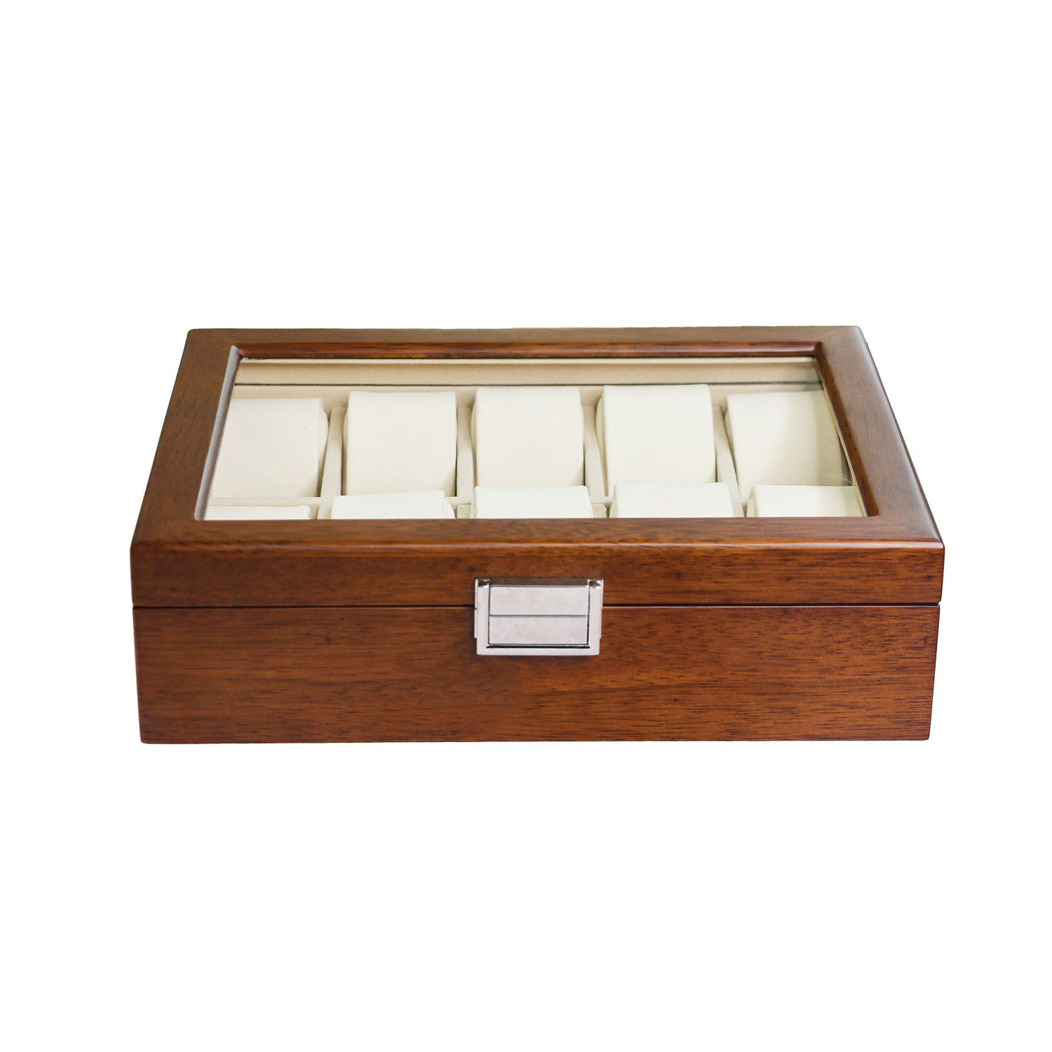 Light Luxury Solid Wood Watch Display Box with Lock Wristwatch Home Storage Gift Box WB-2610 - Image 3