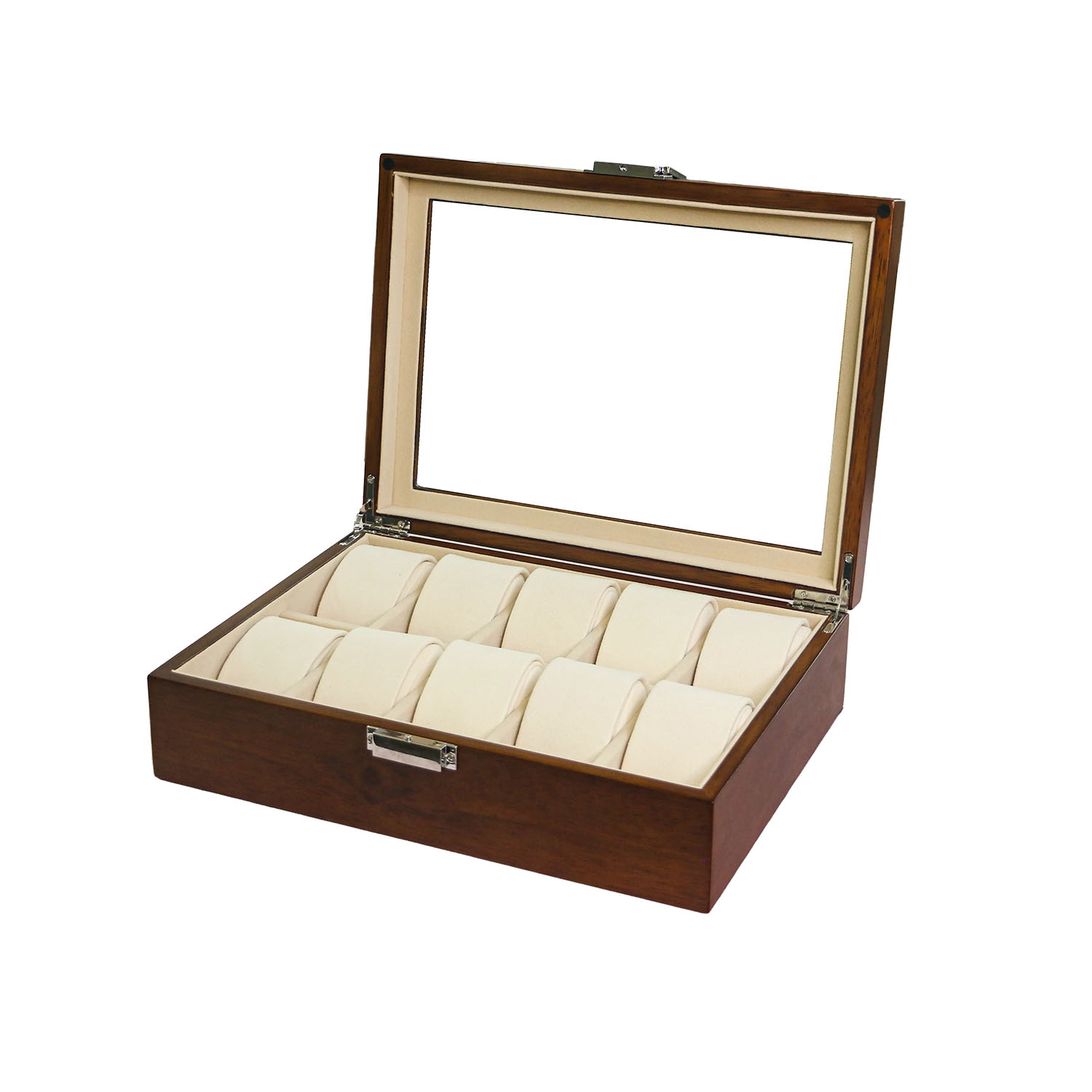 Light Luxury Solid Wood Watch Display Box with Lock Wristwatch Home Storage Gift Box WB-2610 - Image 4
