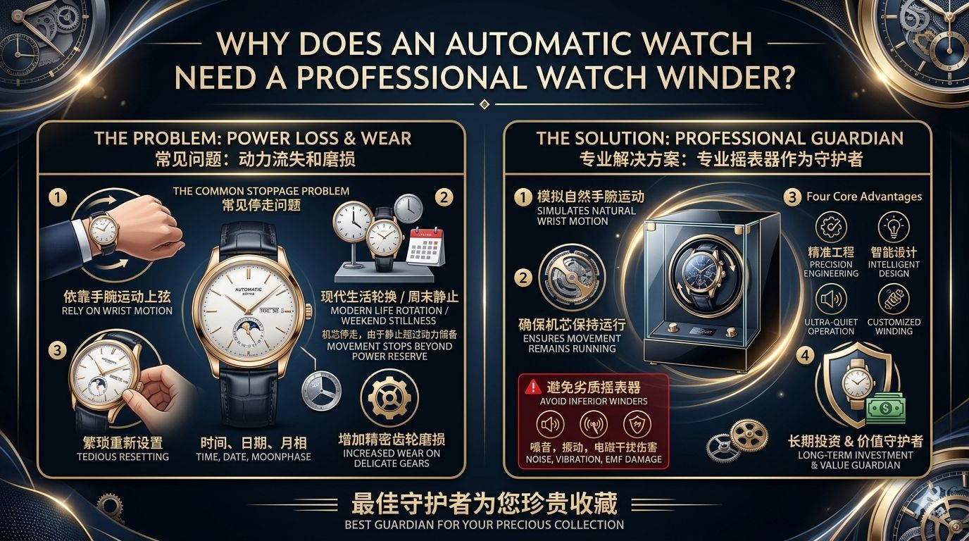 Why Does an Automatic Watch Need a Professional Watch Winder