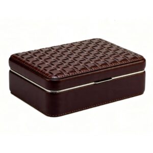 Woven Leather Jewelry Box | Guangzhou Tengxiang Packaging · Customized Light Luxury Storage Solution jb-4713