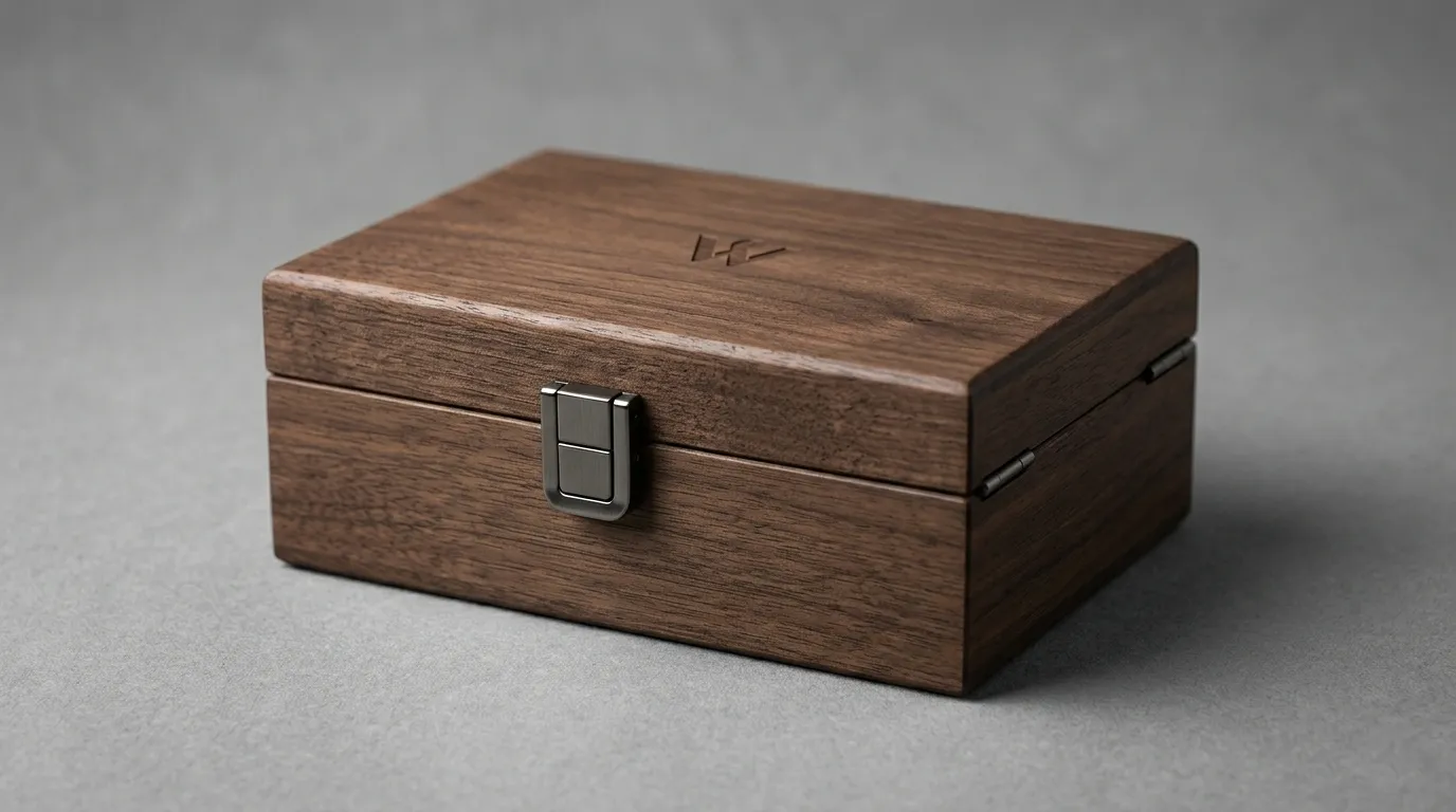 Overseas clients customized wooden box packaging for export, and we helped them secure all the necessary environmental certifications.插图 High-end solid wood box packaging