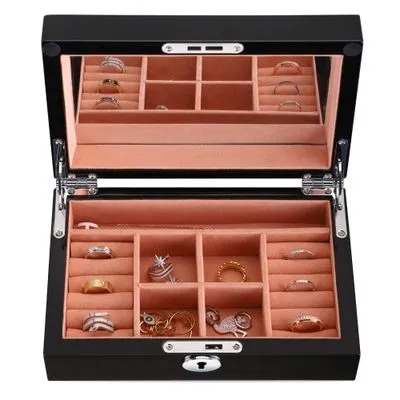 Recommend Several Chinese Jewelry Box Manufacturers Supporting OEM/ODM & 10+ Years of Europe & US Export Experience插图1 Jewelry Box 3551 black 3