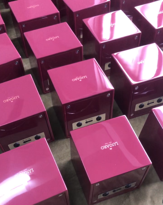 How to Customize a Single Watch Winder: Inside Our 8801 Red OEM Project插图8 Batch of finished red watch winders with custom LUGANO logo printed on top